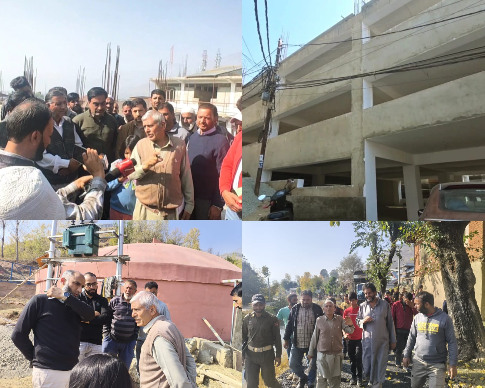 MLA Bandipora Visits Gulshan Chowk, Inspects Key Development Works