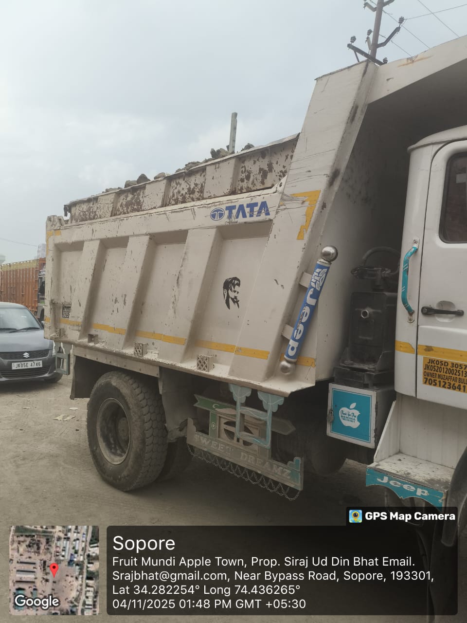 Illegal Soil Transportation Foiled Near Sopore Fruit Mandi; ₹13,000 Fine Imposed