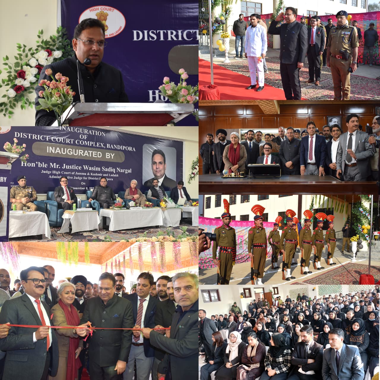 Justice Wasim Sadiq Nargal inaugurates New Court Complex in Bandipora Justice Wasim Sadiq Nargal inaugurates New Court Complex in Bandipora