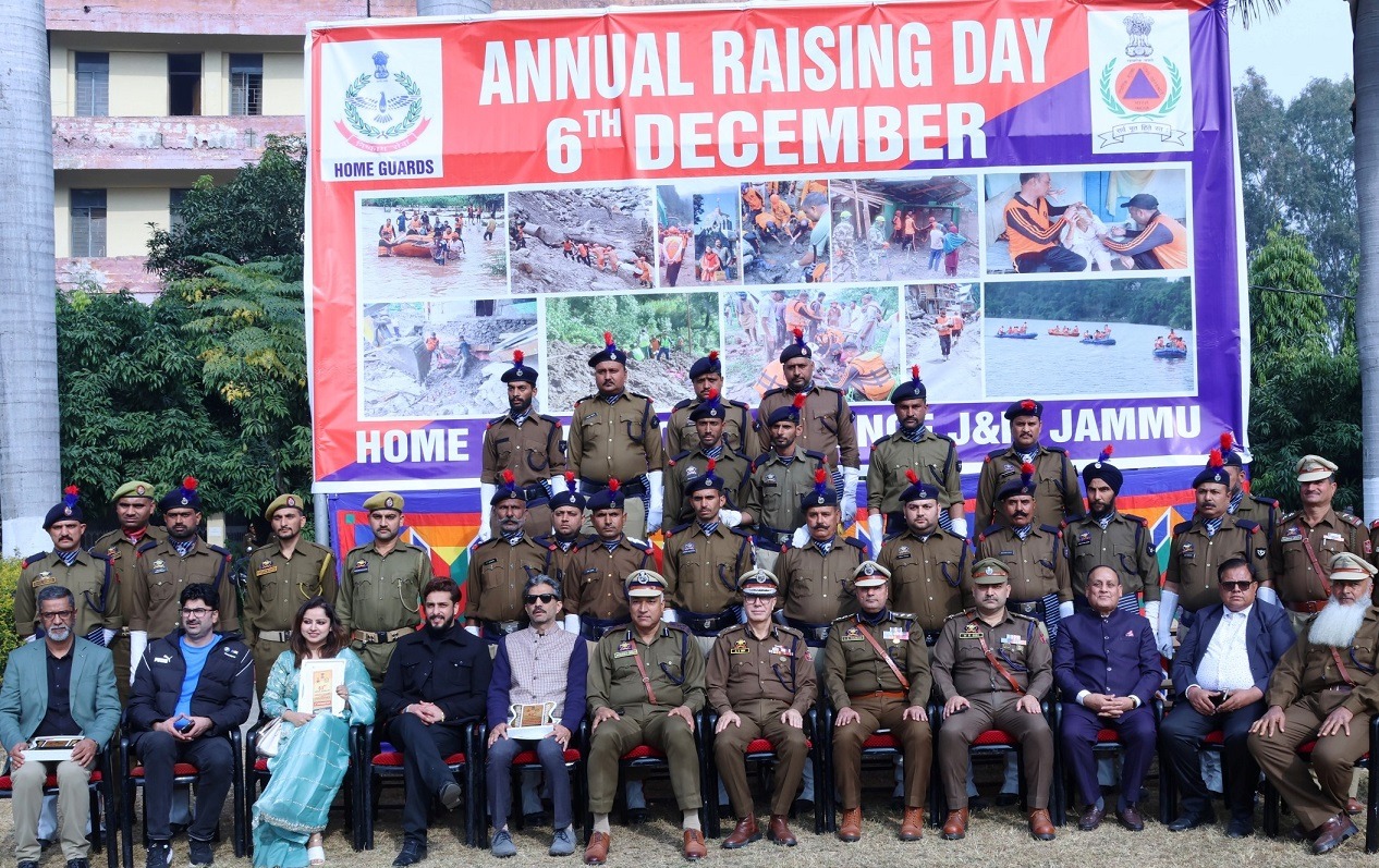 63rd Annual Raising Day of Homeguards, Civil Defence celebrated at Jammu 63rd Annual Raising Day of Homeguards, Civil Defence celebrated at Jammu