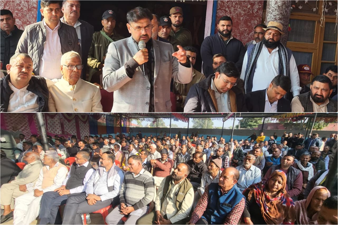 Satish Sharma holds public grievances redress camp at Khour