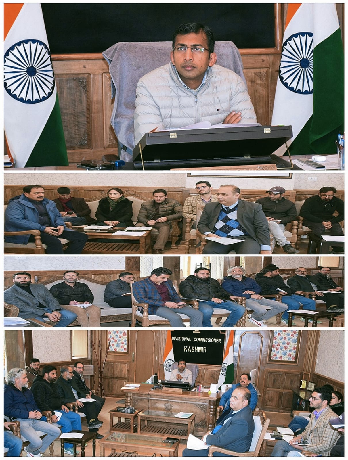 Div Com Kashmir reviews ATR on handing over of Hotel Centaur