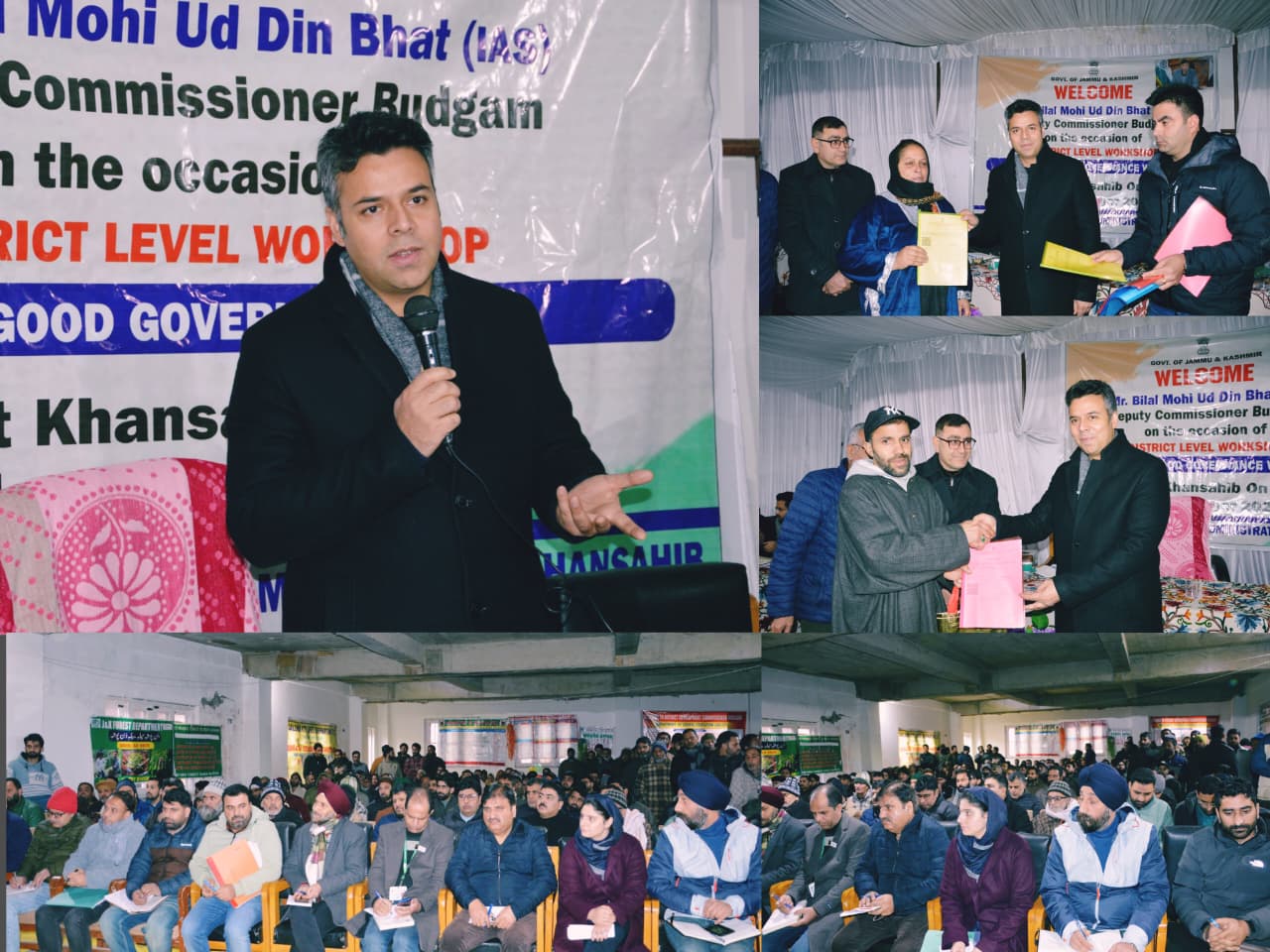 Prashasan Gaon Ki ore 2025: DC Budgam Chairs Daylong Public Darbar at Khansahib under Good Governance Week