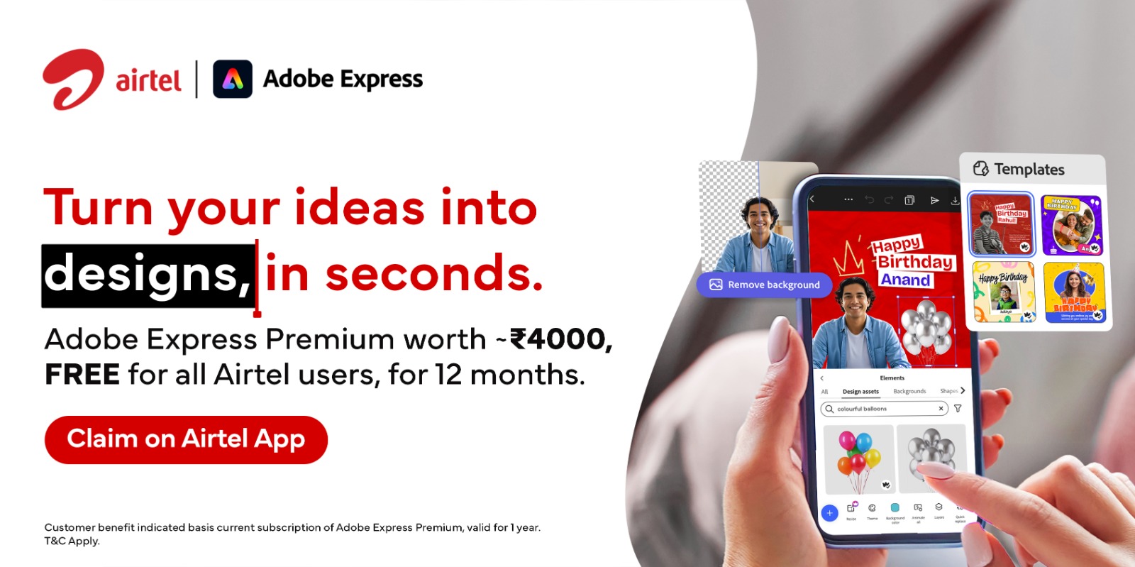 In a global first, Airtel provides 360 million Indians with free access to Adobe Express Premium In a global first, Airtel provides 360 million Indians with free access to Adobe Express Premium