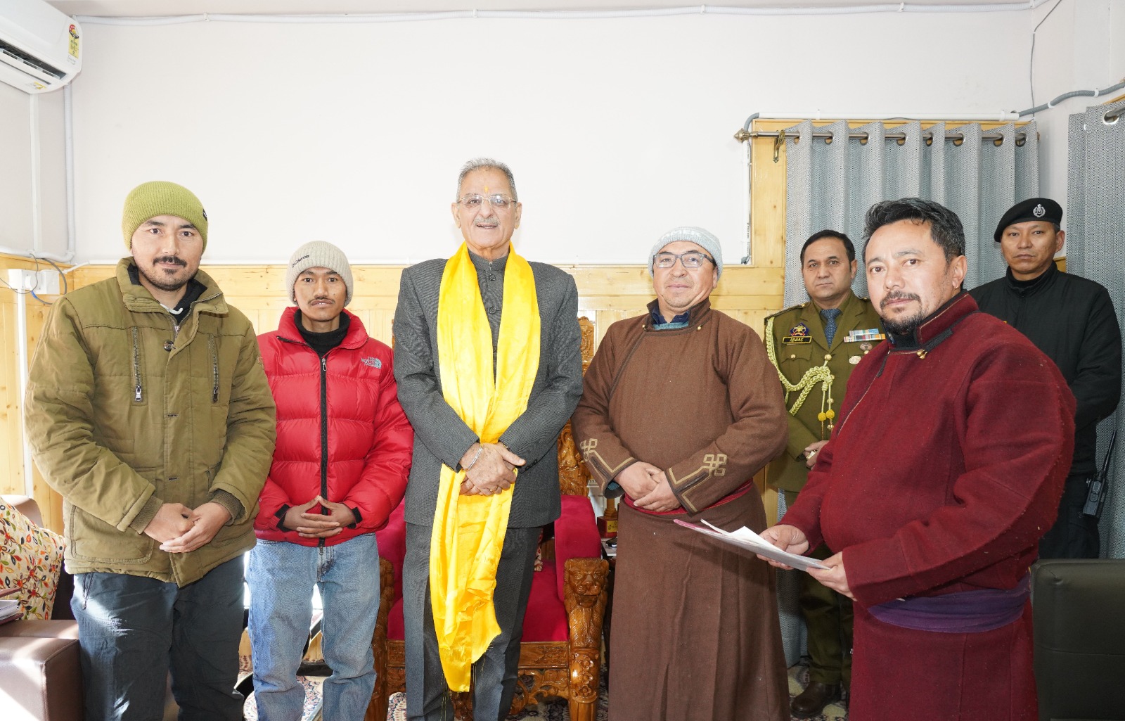 Various delegations called on Lt Governor Ladakh, @KavinderGupta, at the LG Secretariat today, and were reaffirmed of the UT Administration’s commitment to the welfare of Ladakh’s people with a focus on inclusivity and equal representation across communities.
