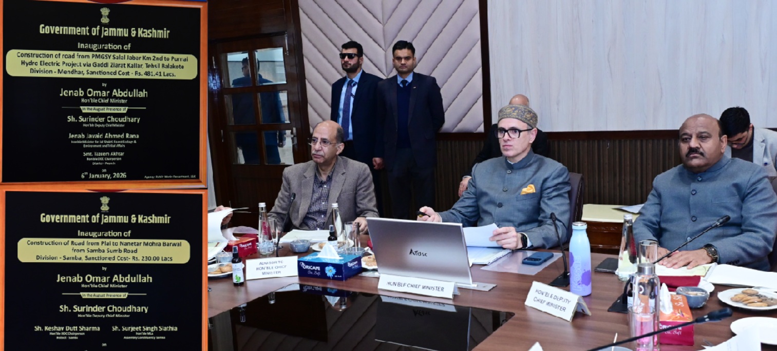 CM Omar Abdullah reviews PW(R&B) department projects, stresses on timely completion, quality execution CM Omar Abdullah reviews PW(R&B) department projects, stresses on timely completion, quality execution