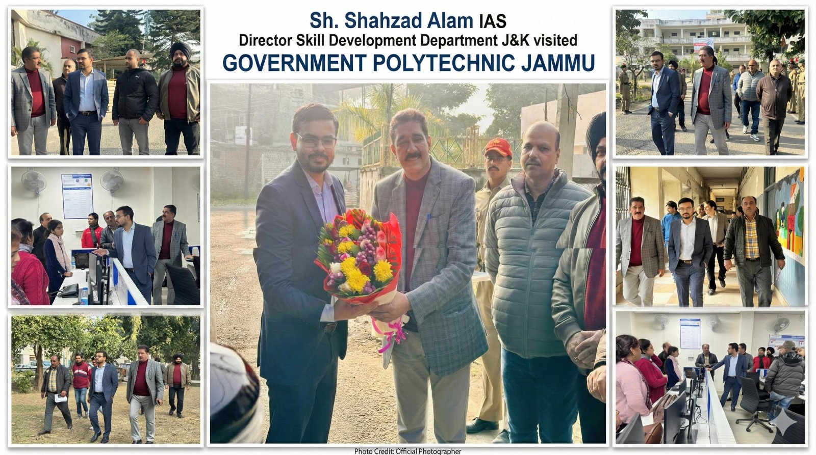 Director SDD reviews functioning of Govt Polytechnic Jammu