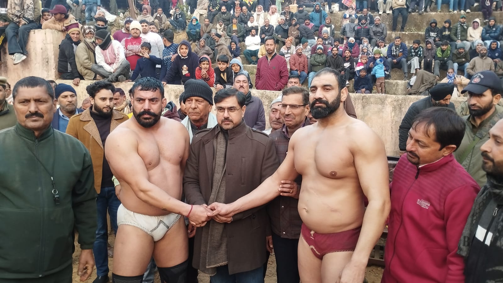 Satish Sharma attends Dangal competition at Gharattal; reaffirms govt’s commitment to promote traditional sports