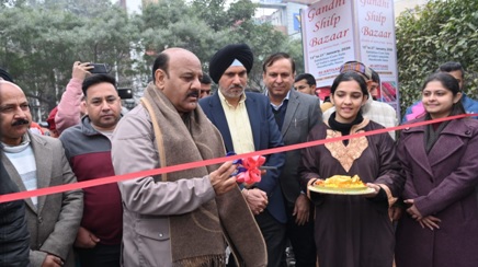 Deputy Chief Minister inaugurates Gandhi Shilp Bazar 2026 at Jammu Haat