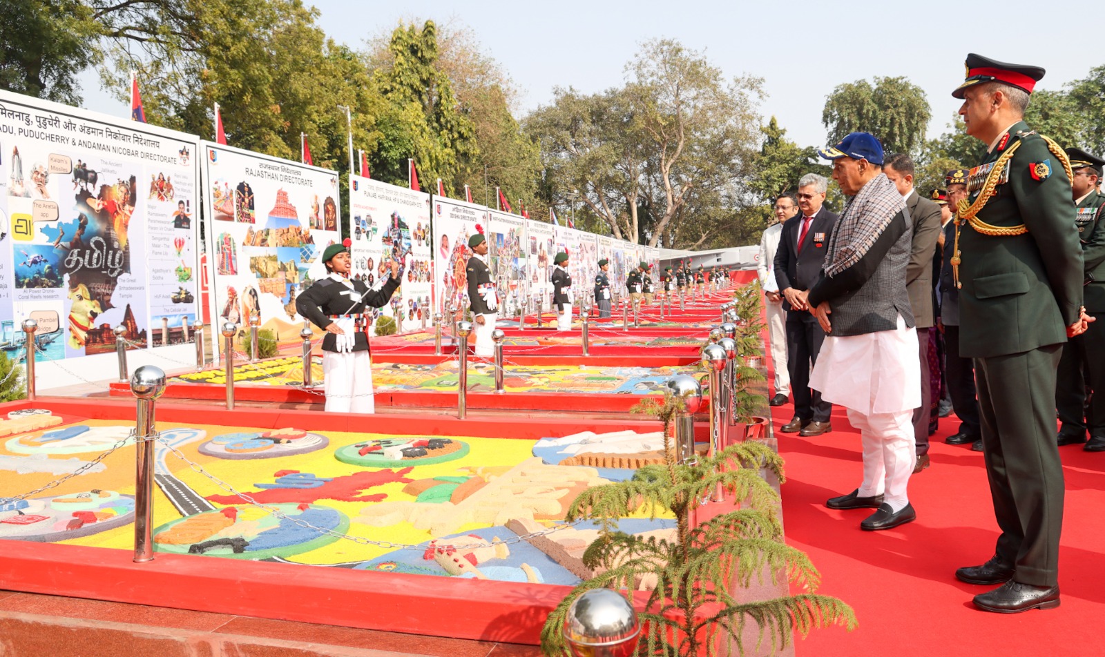 Rajnath Singh Visits NCC Republic Day Camp 2026, Felicitates Cadets for Excellence