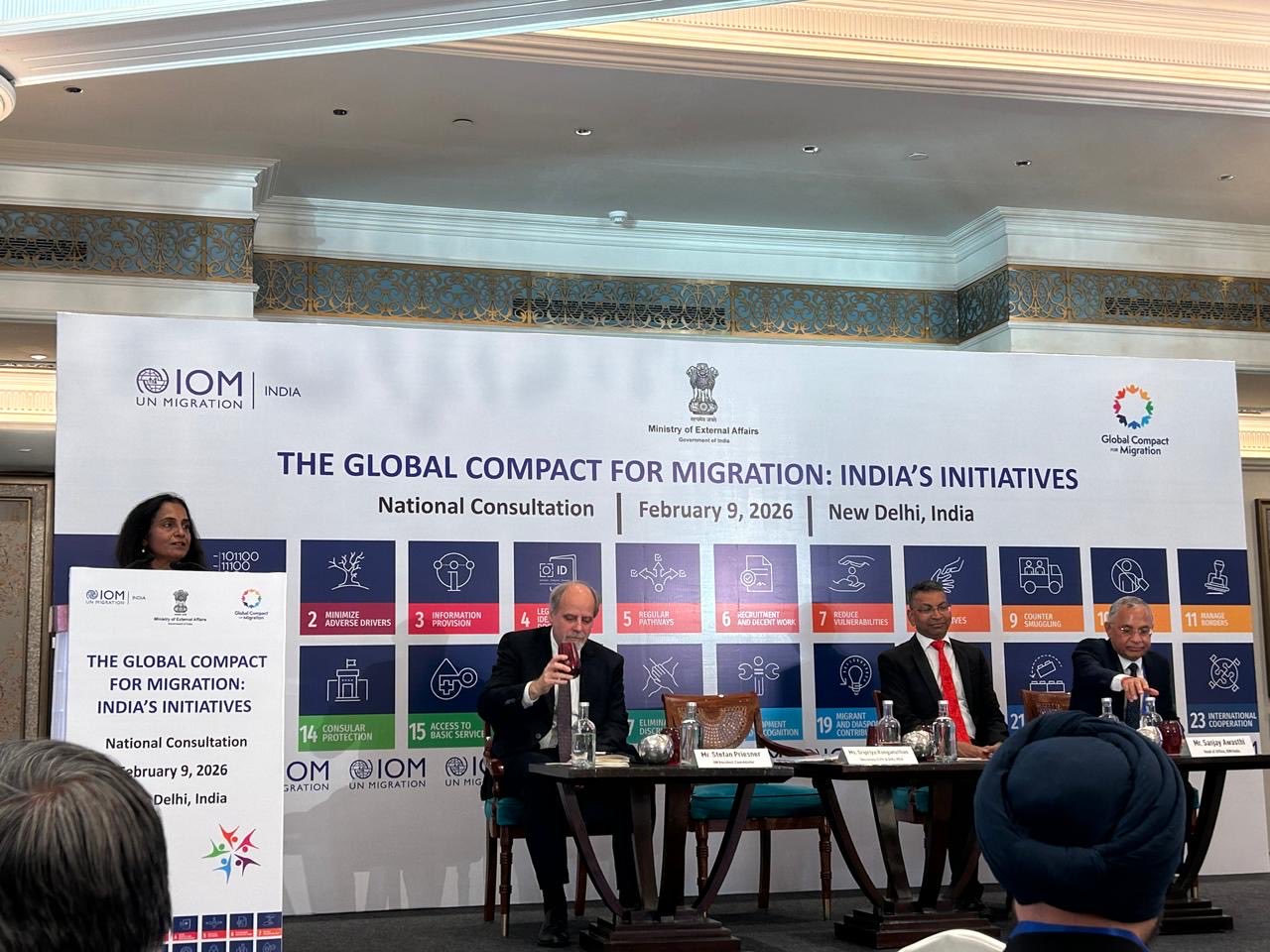 MEA, in collaboration with International Organization for Migration (IOM), organised a National Consultation