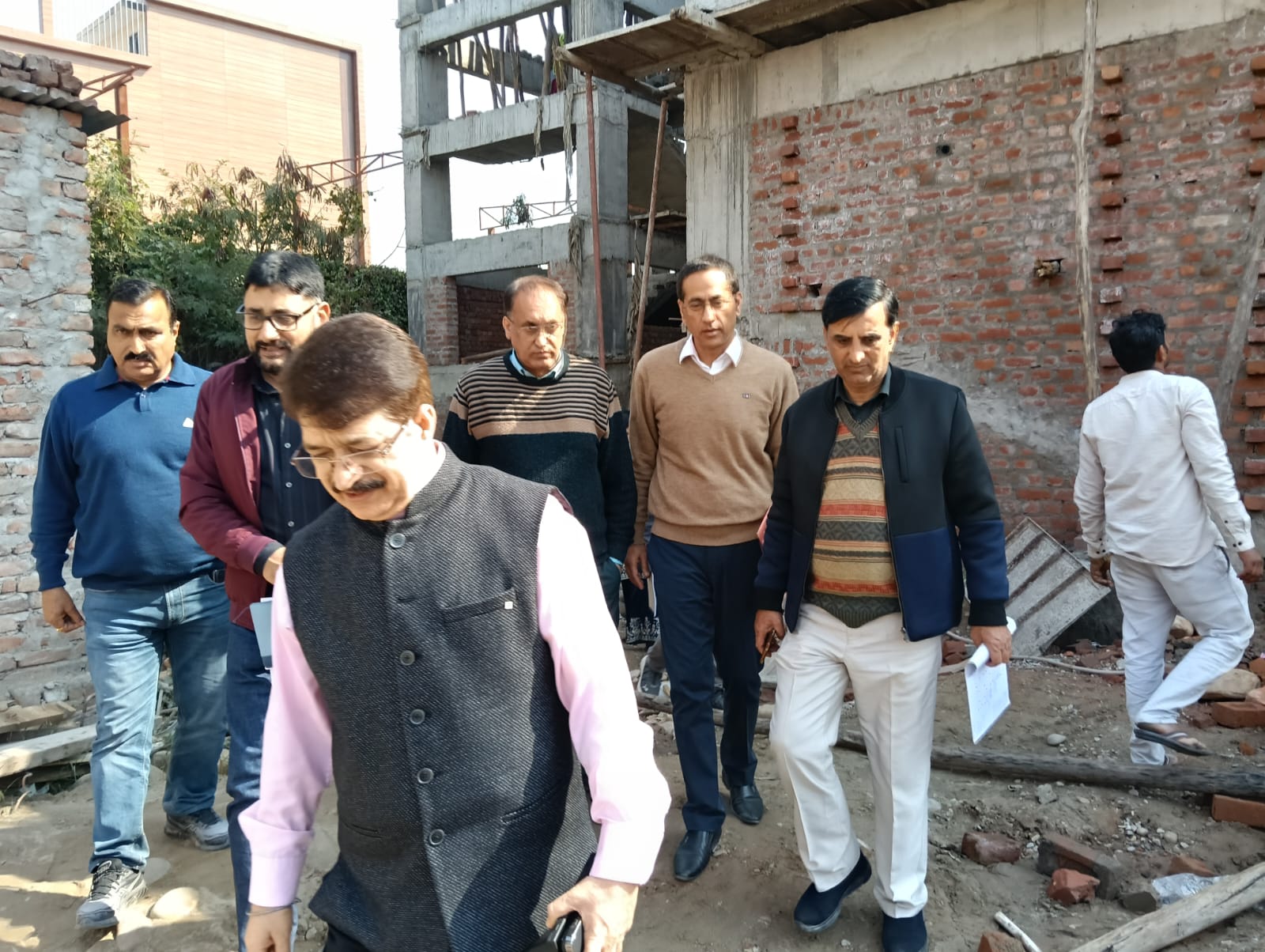 Commissioner STD reviews construction of Office-cum-Residential Complex at JammuJAMMU,