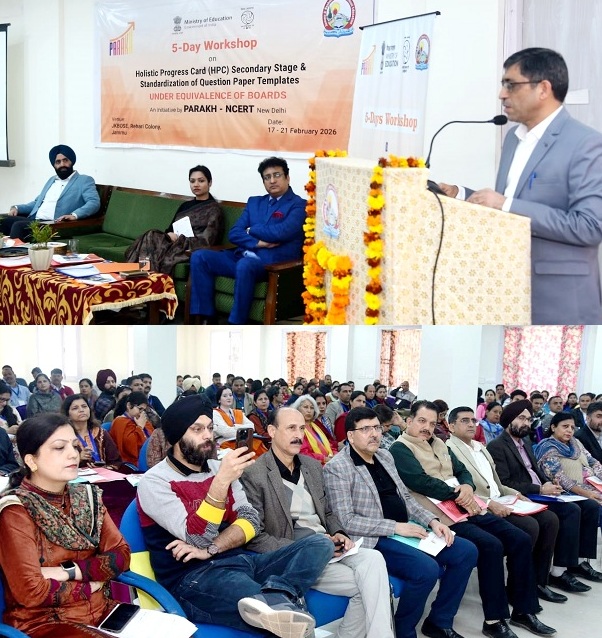 JKBOSE kickstarts five-day workshop on introduction of HPC in secondary schoolsJAMMU, FEBRUARY