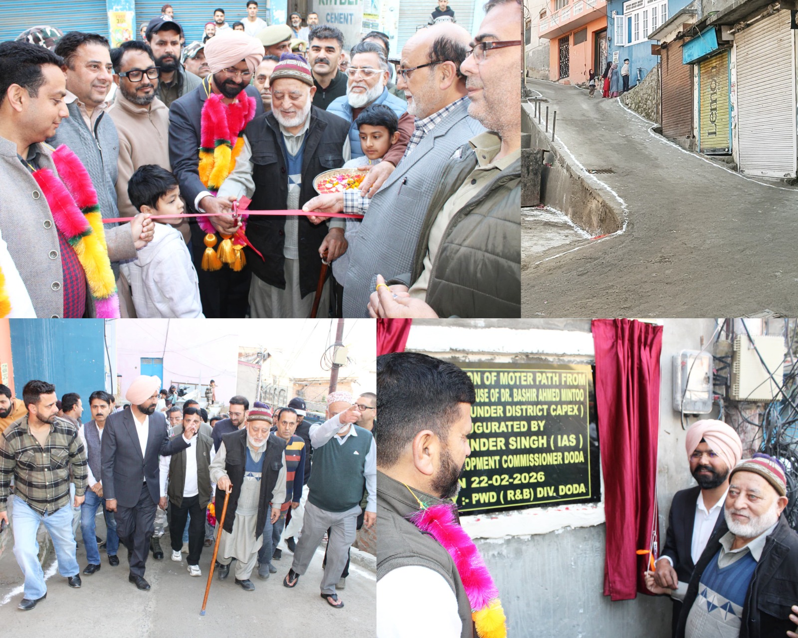 DC Doda inaugurates construction of Motorable Path at Nehru Chowk under District CapexDODA DC Doda inaugurates construction of Motorable Path at Nehru Chowk under District CapexDODA