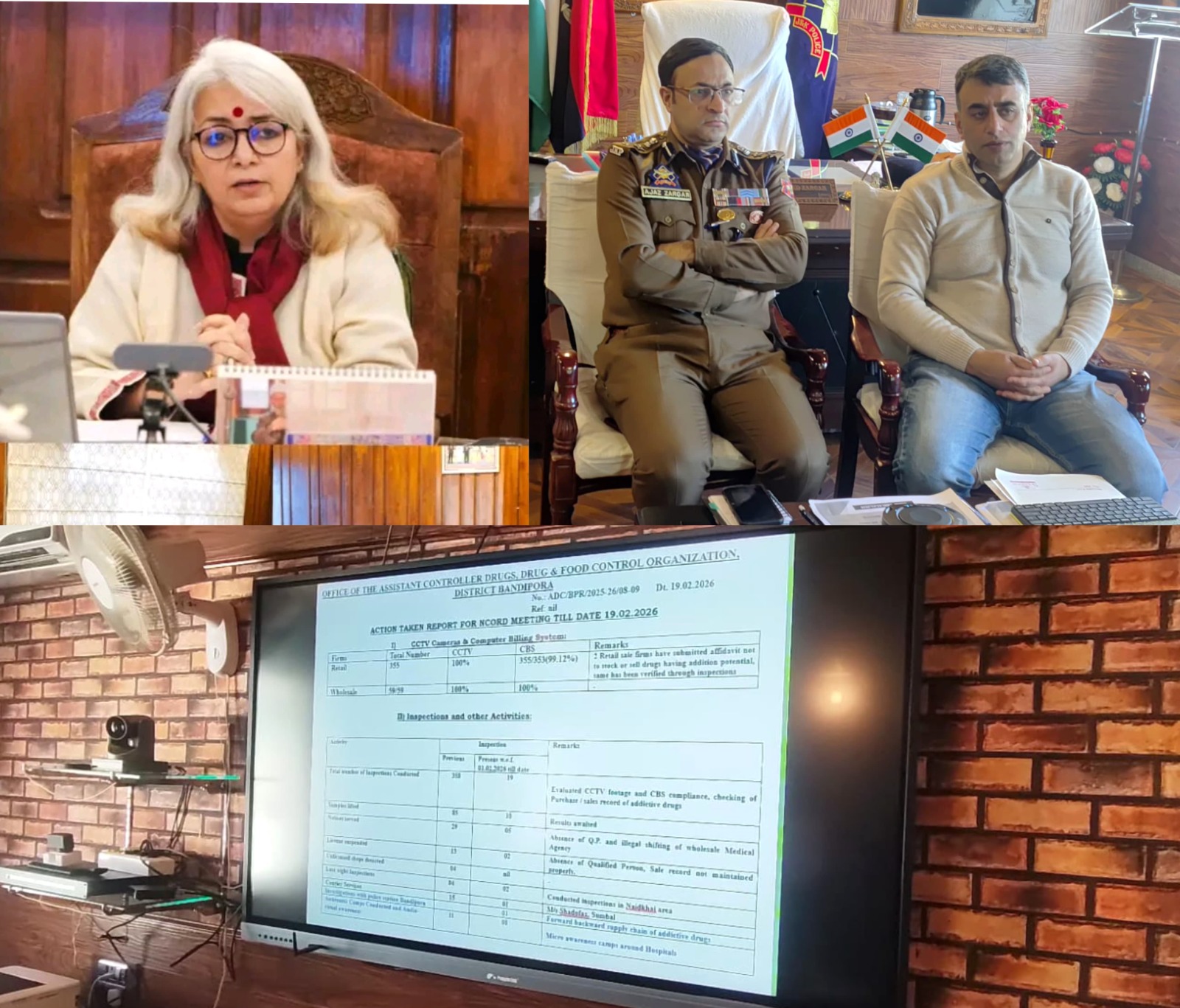 DM Bandipora reviews Anti-Drug Measures at NCORD MeetEmphasizes vigilant surveillance and coordinated actionBANDIPORA,