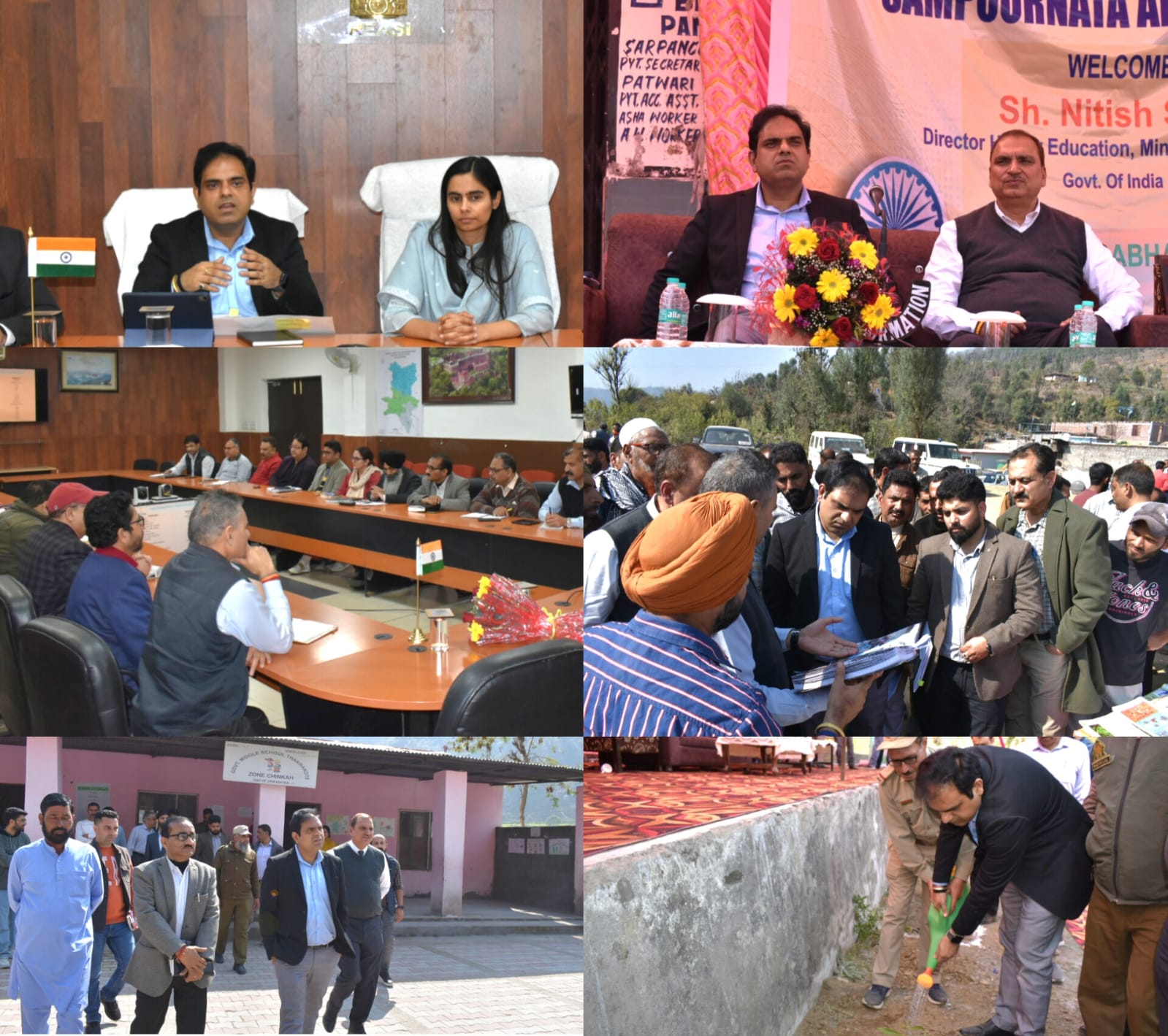 Nitish Suri reviews development works in Aspirational Block Thakrakote at ReasiREASI, Nitish Suri reviews development works in Aspirational Block Thakrakote at ReasiREASI,