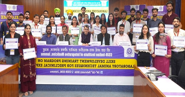 CSIR-IIIM concludes 3 day skill development training on Laboratory Animal TechniquesJAMMU CSIR-IIIM concludes 3 day skill development training on Laboratory Animal TechniquesJAMMU