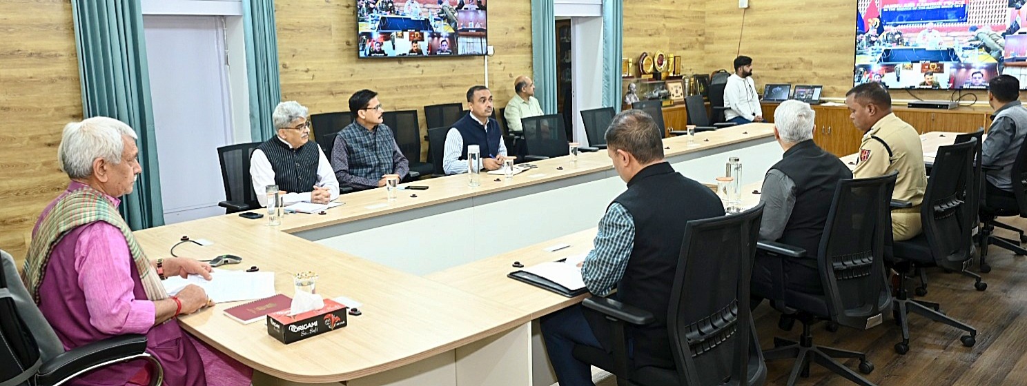 Lieutenant Governor held a review meeting today on security situation in Jammu Kashmir Lieutenant Governor held a review meeting today on security situation in Jammu Kashmir