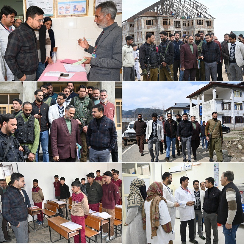 DC Kulgam visits Sub-division D.H. Pora, reviews functioning of EMRS Tangmarg, SDHAssesses facilities at AharbalKULGAM DC Kulgam visits Sub-division D.H. Pora, reviews functioning of EMRS Tangmarg, SDHAssesses facilities at AharbalKULGAM