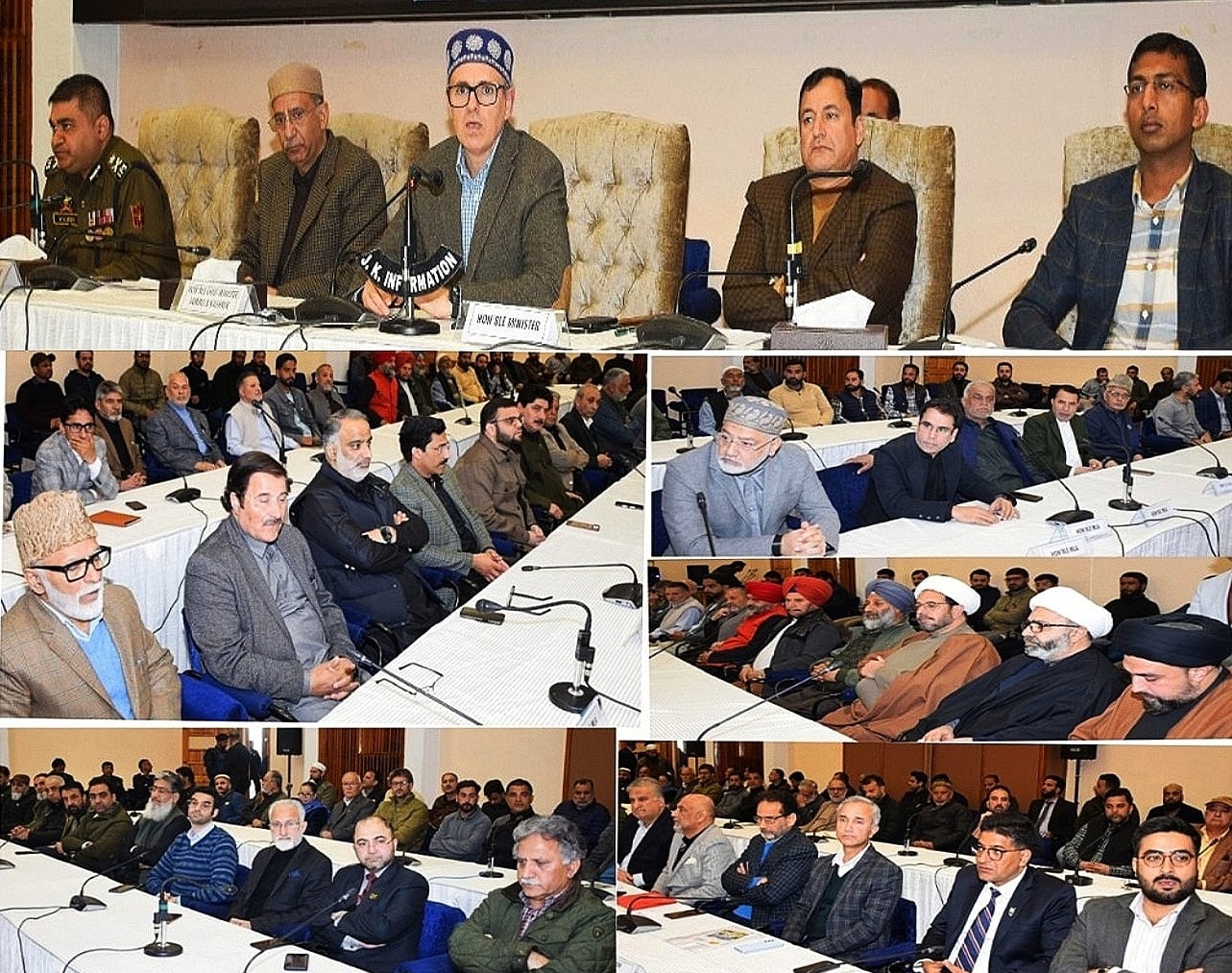 CM Omar Abdullah convenes meeting with Religious Leaders & Civil Society MembersMeeting collectively condemns killing of Iran’s Supreme Leader Ayatollah KhameneiParticipants offers prayers & condolences, Urge people to maintain peace & brotherhood