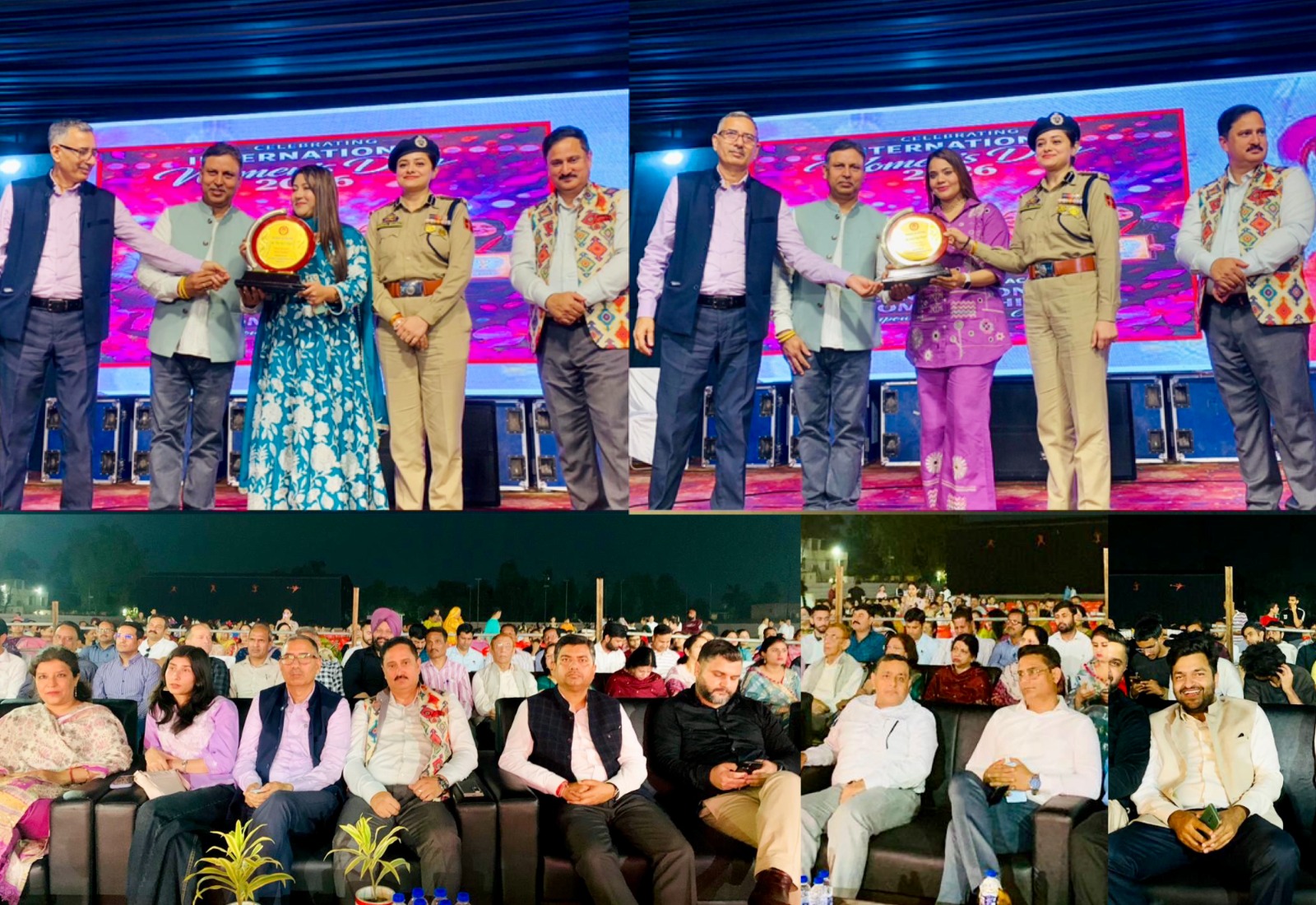 Kathua Admin hosts grand Int’l Women’s Day celebration at Sports StadiumWomen achievers felicitated; panelists share inspiring journeys, singers enthrall audience