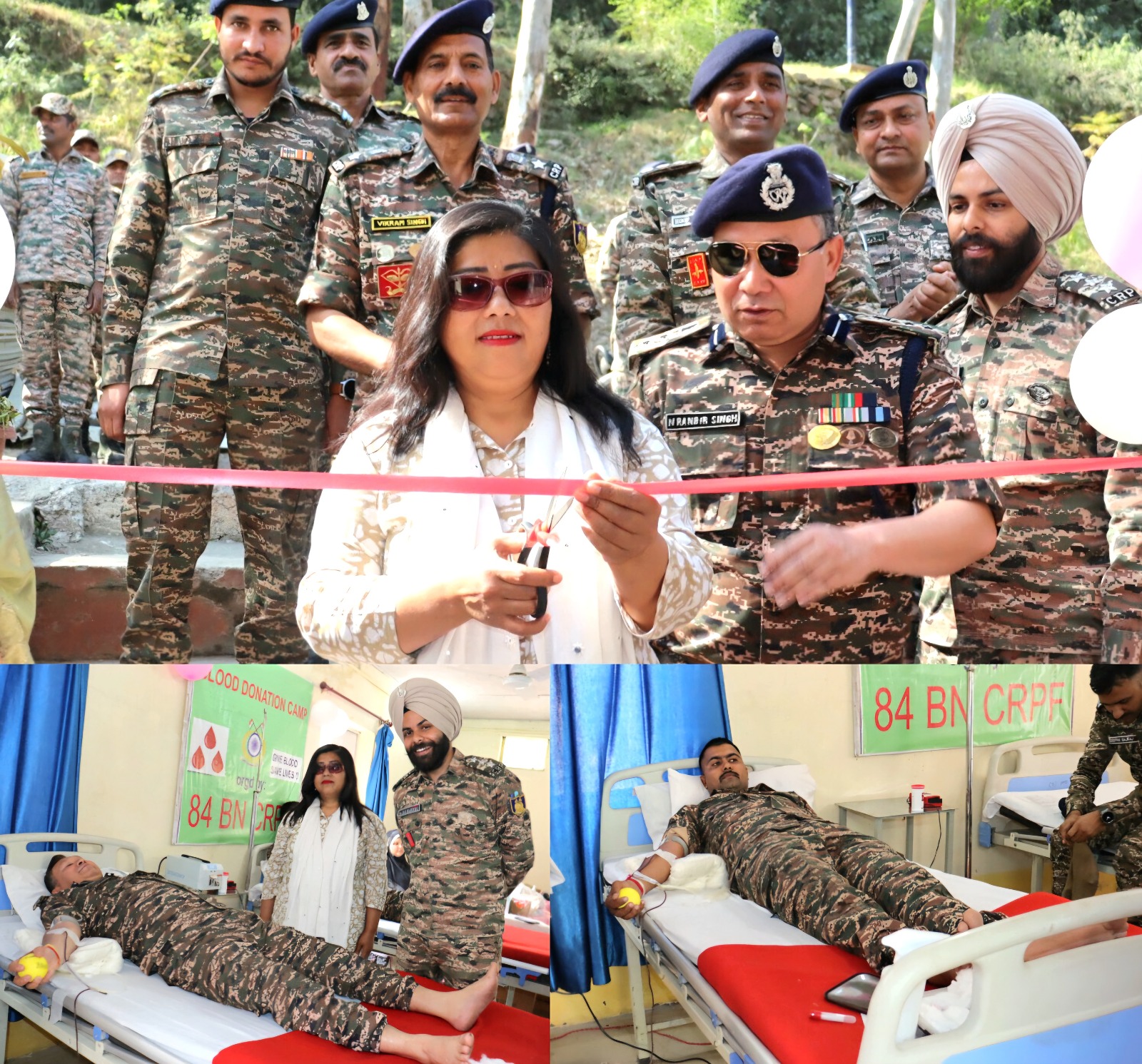 84 Bn CRPF organises Blood Donation Camp at Chanderkote
