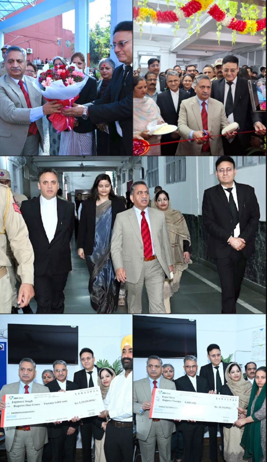 Justice Sanjeev Kumar inaugurates Ist National Lok Adalat-2026 at District Court Complex Jammu