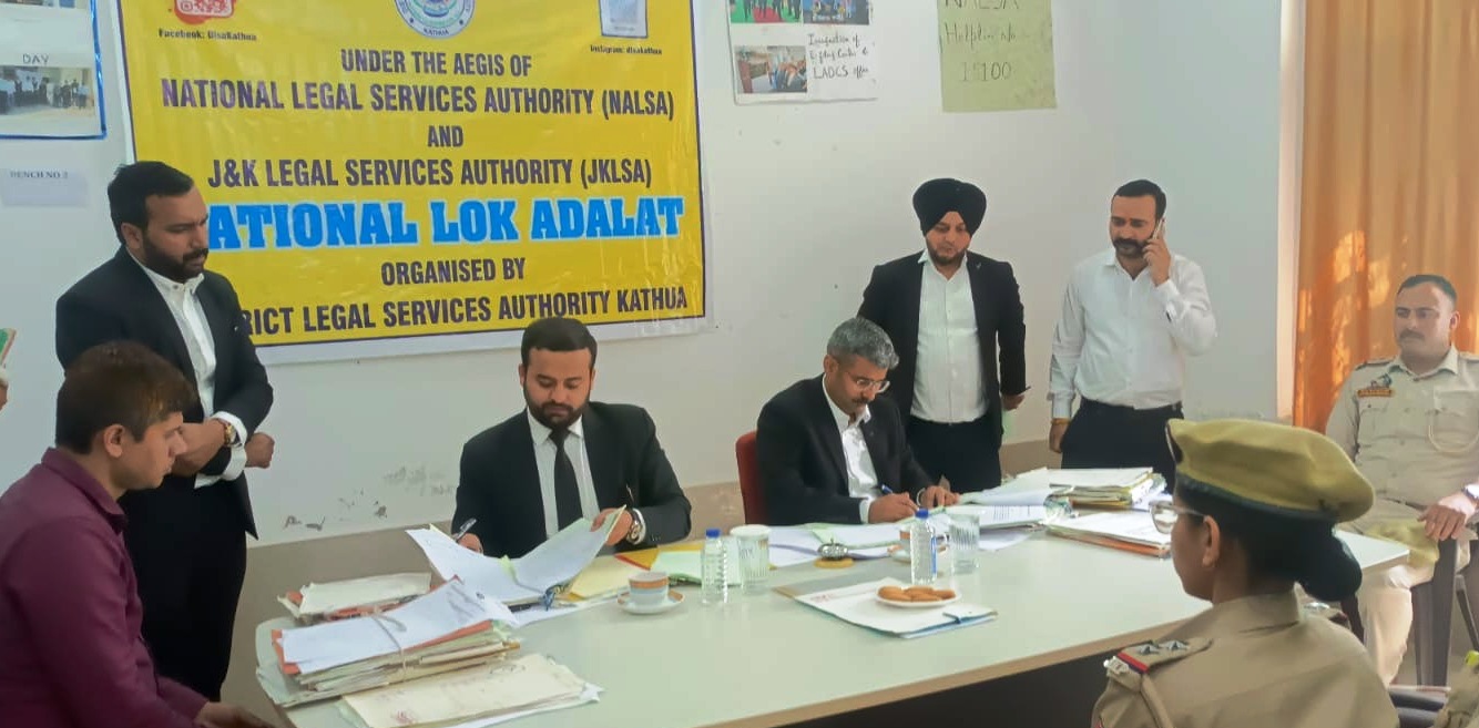 National Lok Adalat held at Court Complex Kathua