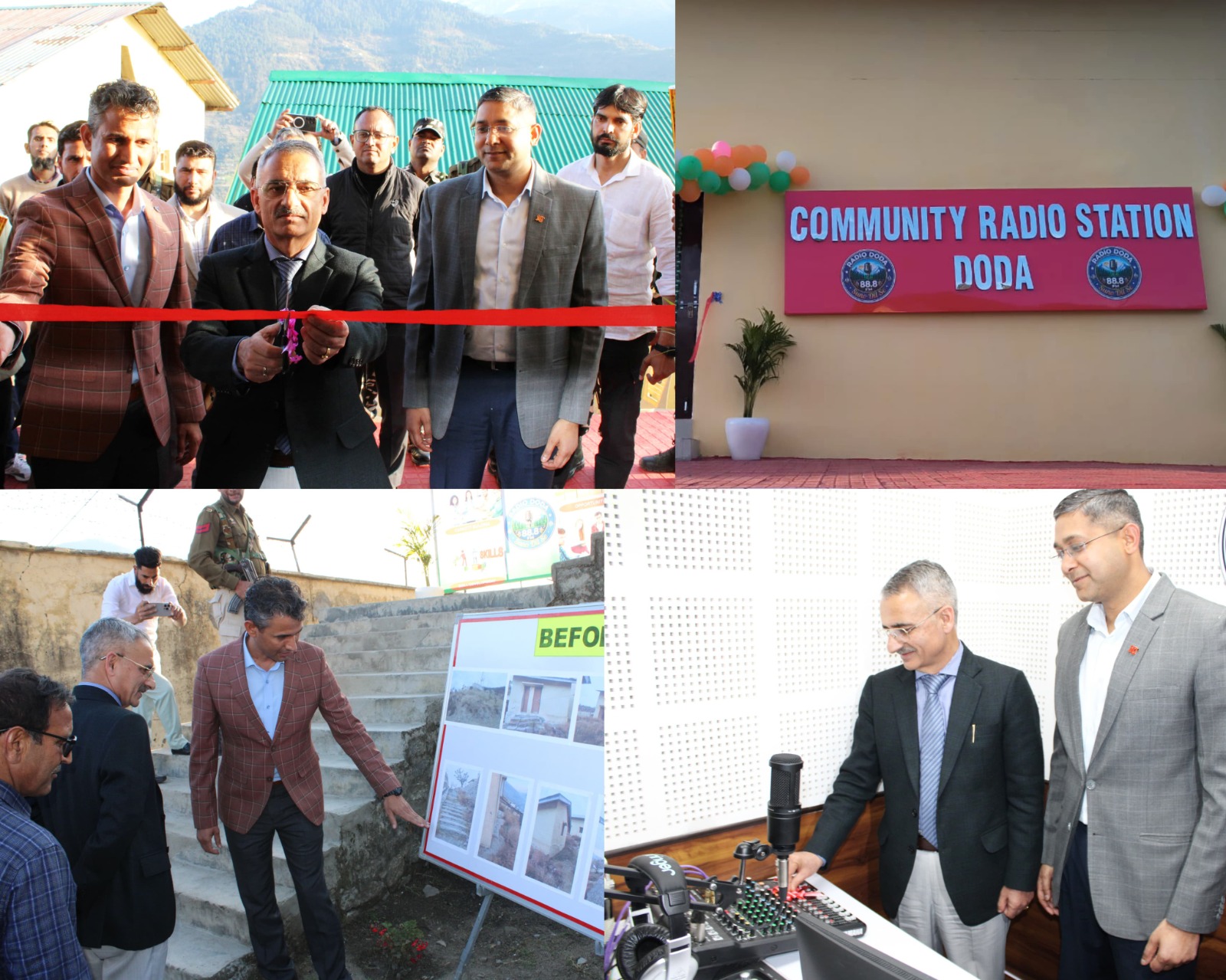 Community Radio Station 88.8 FM “Suno Dil Se” inaugurated at DodaDDC inspects facility, interacts with team