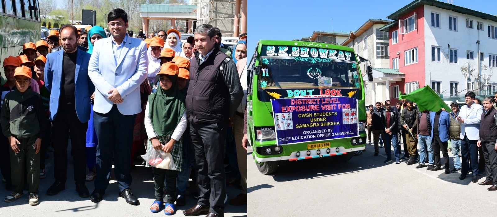 DC Ganderbal flags-off exposure visit for CWSN studentsUnderscores the importance of such initiatives in boosting confidence, promoting socialinteraction and ensuring overall development of CWSN students GANDERBAL