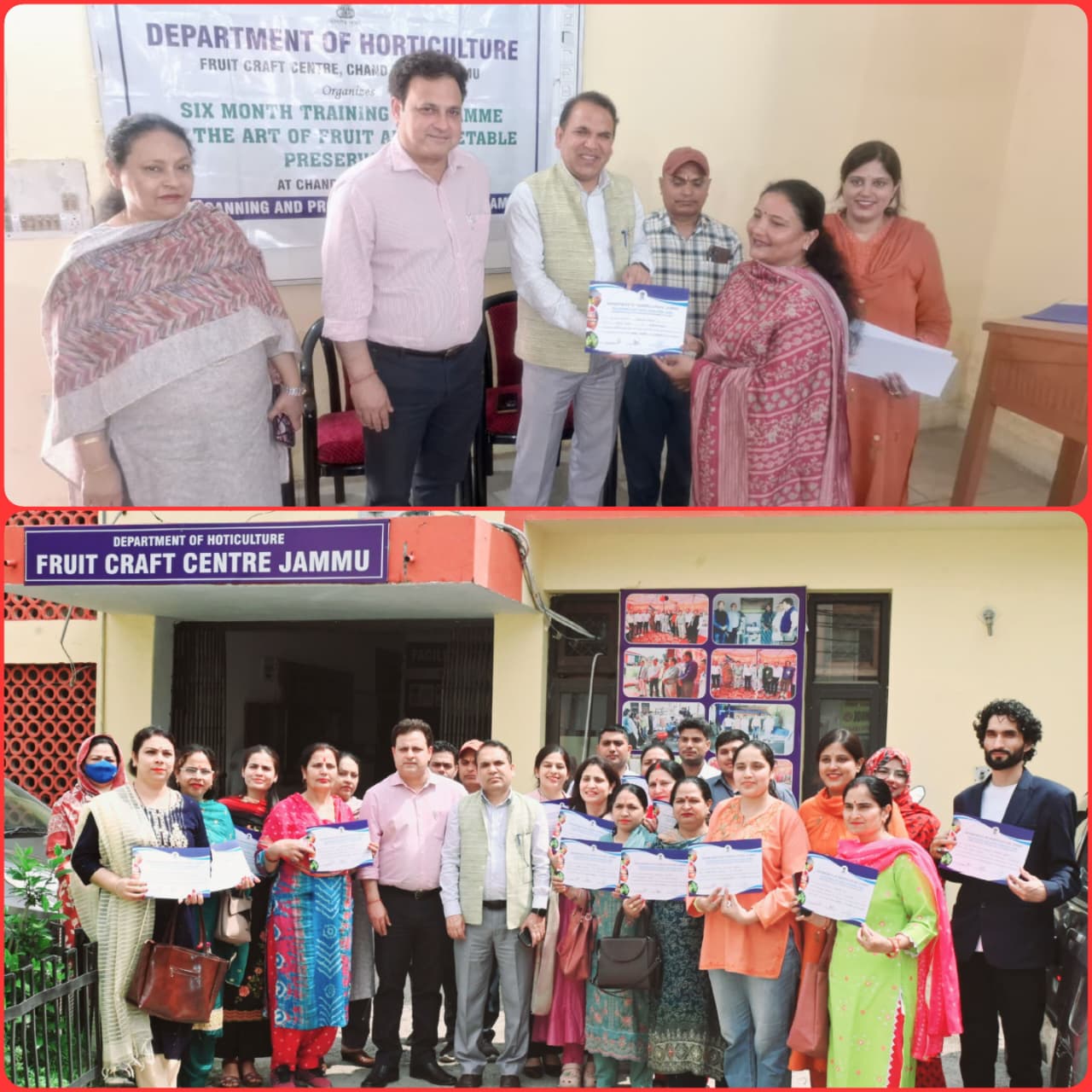 22 youth complete 6 month value addition training at Canning Office Jammu 22 youth complete 6 month value addition training at Canning Office Jammu