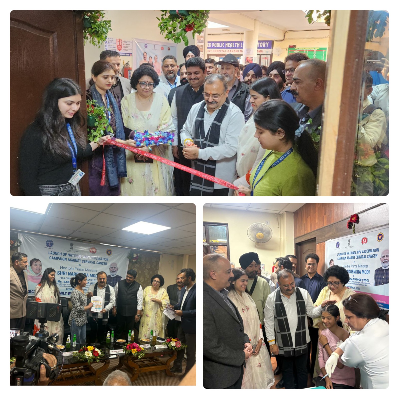 HPV Vaccination Campaign kick-starts across J&KAround 850 eligible girls vaccinated on 1st day of campaignJAMMU