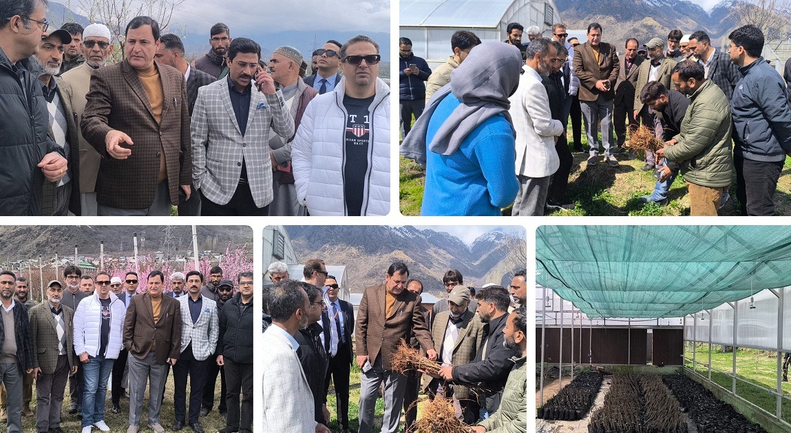Javid Dar visits Zawoora CoE; emphasises research-based practices to support farmers, boost horticulture sector Javid Dar visits Zawoora CoE; emphasises research-based practices to support farmers, boost horticulture sector