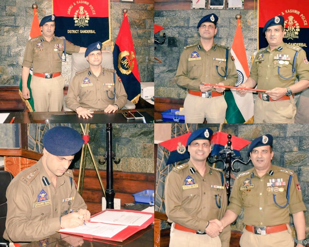 Sudhanshu Dhama (IPS) formally assumed charge as Senior Superintendent of Police SSP Ganderbal yesterday (Saturday) during a dignified ceremonial function held at District Police Headquarters Ganderbal.