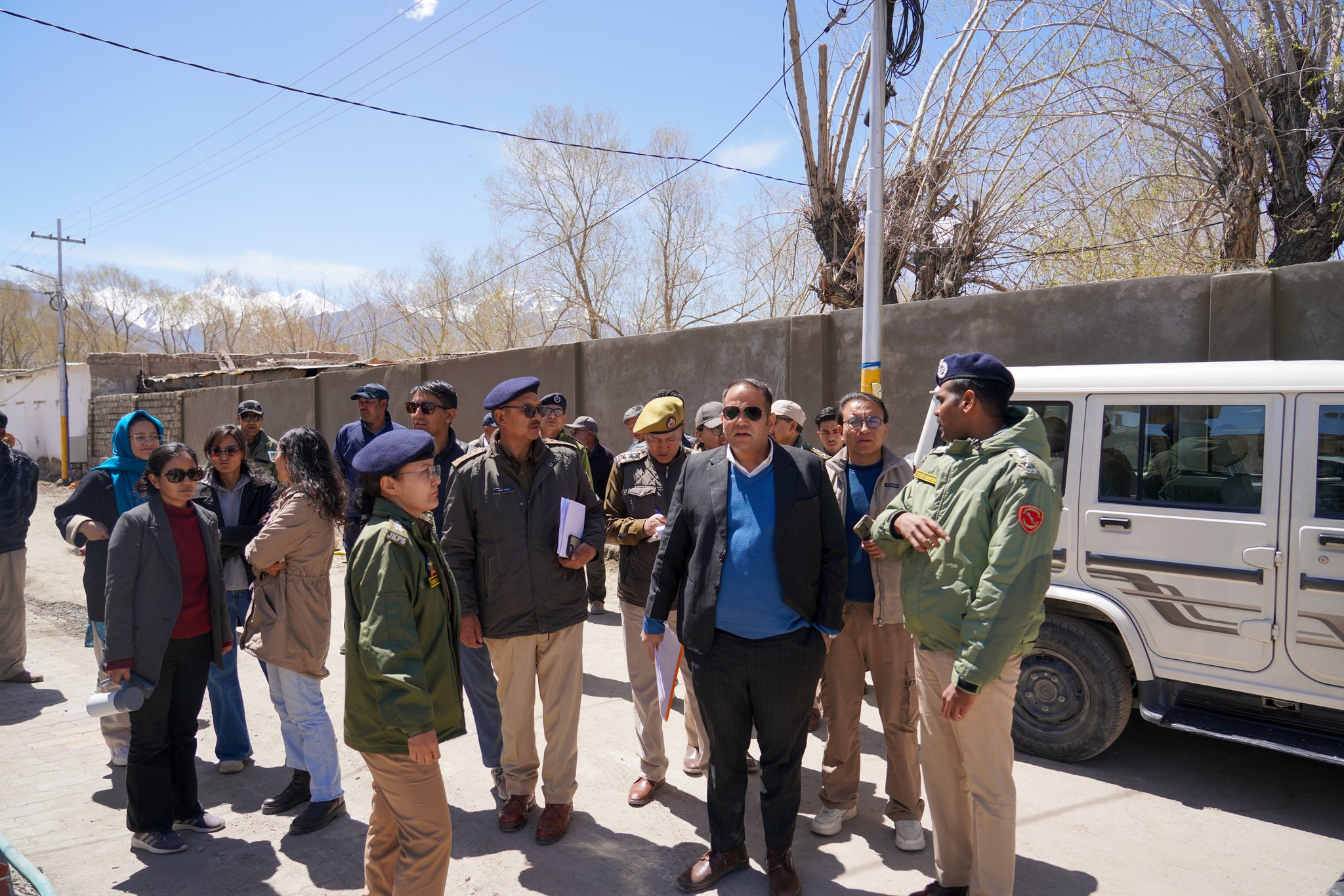Shri Fulzele Piyush Nirakar, IPS, SSP Security, conducted a comprehensive inspection of key venues, including Jevetsal and the Dharma Centre, to review preparedness for the forthcoming Sacred Buddha Relics Exposition Shri Fulzele Piyush Nirakar, IPS, SSP Security, conducted a comprehensive inspection of key venues, including Jevetsal and the Dharma Centre, to review preparedness for the forthcoming Sacred Buddha Relics Exposition
