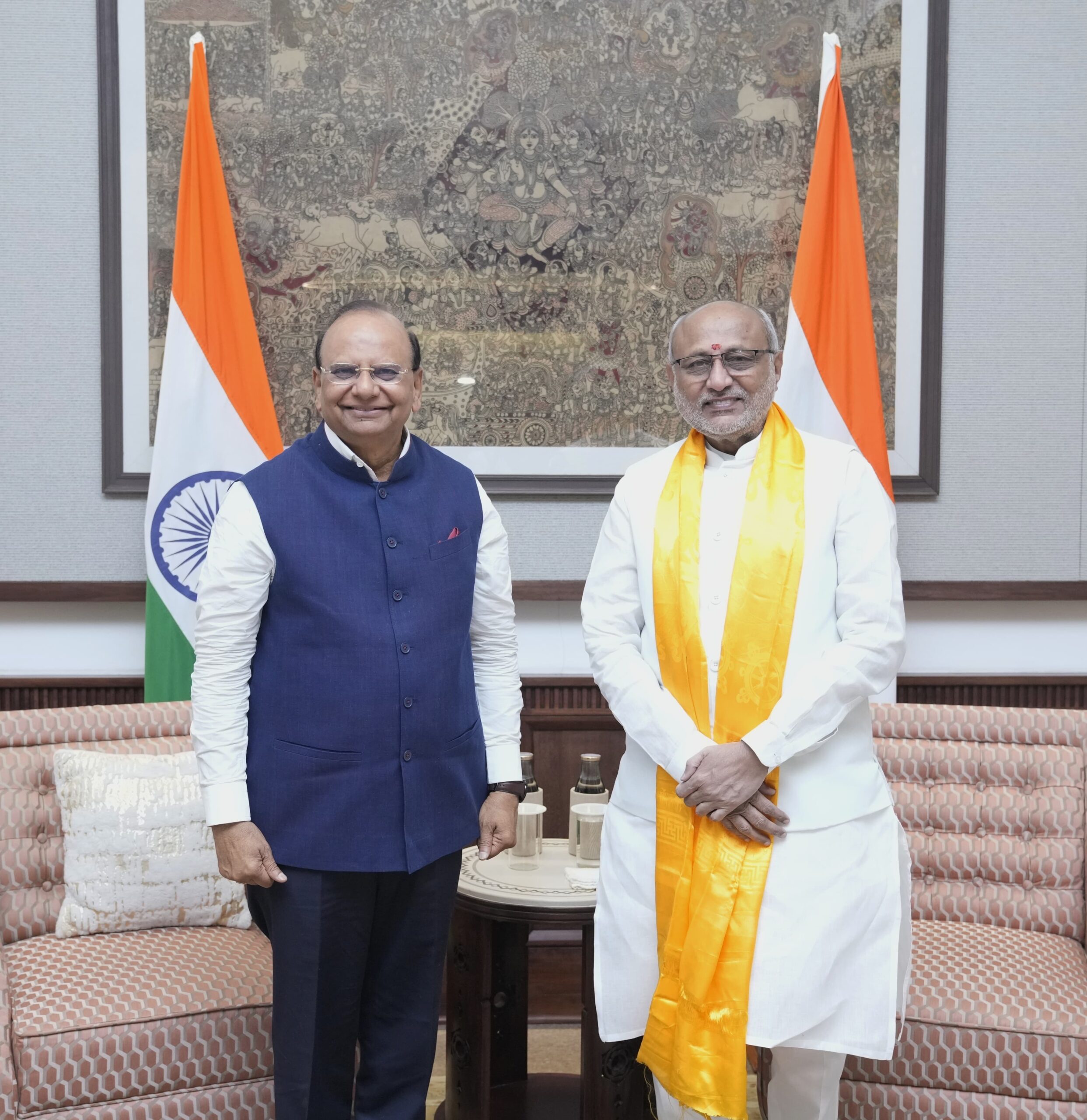 Lt. Governor of Ladakh, Shri Vinai Kumar Saxena, called on Vice President Shri C. P. Radhakrishnan at Uprashtrapati Bhavan today. Lt. Governor of Ladakh, Shri Vinai Kumar Saxena, called on Vice President Shri C. P. Radhakrishnan at Uprashtrapati Bhavan today.