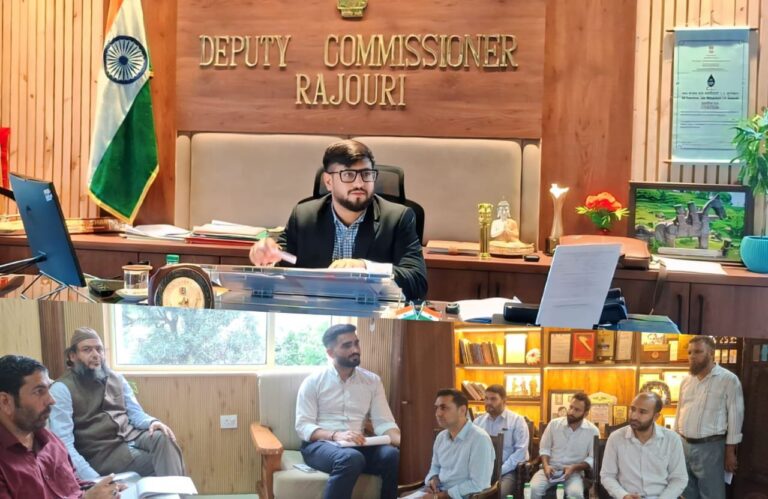 DC Rajouri Abhishek Sharma reviewed rural-urban convergence for waste management, stressing source segregation and scientific processing of wet and dry waste. RDD & Municipal bodies directed to ensure coordinated implementation