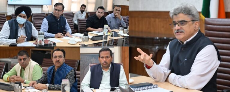 Chief Secretary Atal Dulloo, reviewed the progress and functioning of the J&K MSME Health Clinic, a digital initiative aimed at monitoring, diagnosing and revitalising MSMEs through timely assessment and targeted interventions