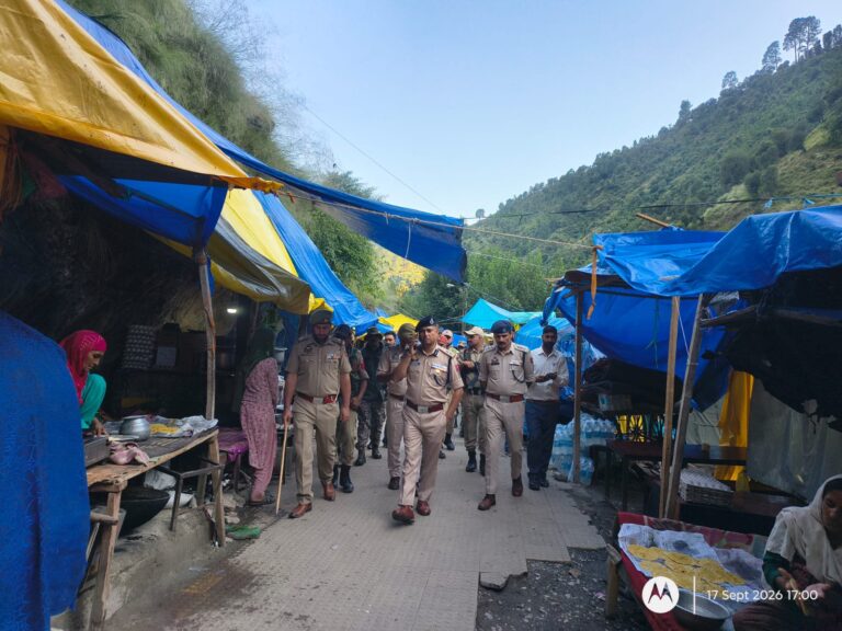 SSP RAMBAN  VISITS SANGALDAN,,PRESIDES OVER THANA DIWAS,INSPECTS UNDER CONSTRUCTION WORKS  AND UNDERTAKES TATA PANI CROWD MANAGEMENT REVIEW