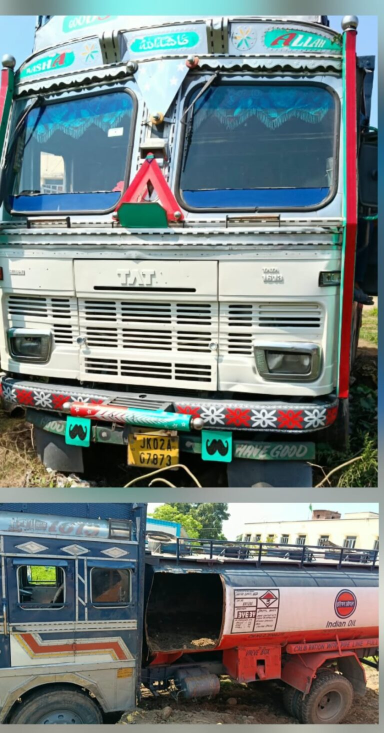 Continuing its drive against bovine smugglers and their propagators, Samba Police has successfully foiled a major bovine smuggling attempt within the jurisdiction of Police Station Ghagwal and rescued eleven (11) bovines. The tanker used in the illegal transportation of bovines has also been seized