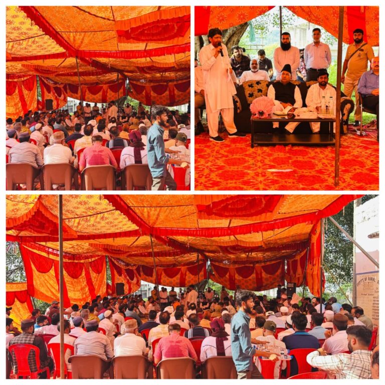 Rajya Sabha MP Er. Gulam Ali Khatana today held a Public Darbar at Panchayat Ghar, Sunjwan Lower, Bathindi, providing residents a platform to raise grievances and developmental concerns