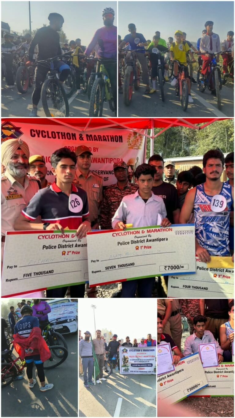 Police organised a Cyclothon under CAP 2026–27 to commemorate the birth anniversary of Sardar Vallabhbhai Patel. Senior officers were present. Cash prizes, certificates were distributed among winners, while participation certificates and refreshments were provided to all