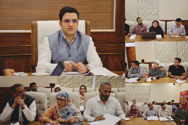 DC Budgam, reviews Progress under #MissionYUVA