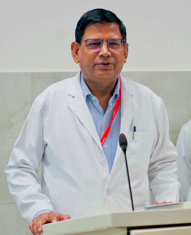 Prof. Dr. Sanjeev Sinha, ED & CEO, AIIMS Jammu, interacted with B.Sc. Nursing Batch 2026, welcoming students from different states and encouraging them to learn, grow and enjoy their journey at AIIMS Jammu
