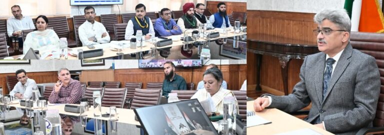 Chief Secretary Atal Dulloo today chaired a meeting of the UT Level Census Coordination Committee to review Census 2027 operations in snow-bound areas and preparedness for Population Enumeration across Jammu & Kashmir