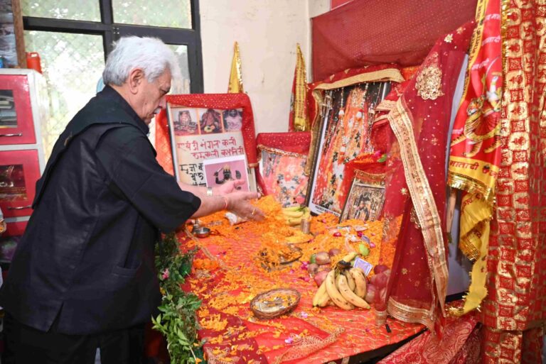 Lieutenant Governor Lays the Foundation Stone of Mata Lalleshwari Cultural Cum Heritage Centre at Jammu