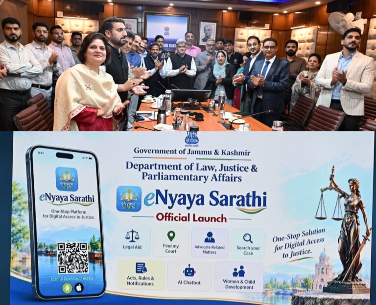 CS Dulloo Launches ‘e-Nyaya Sarathi’ to take Legal Services to Citizens’ DoorstepsOne-stop digital platform offers legal aid, case tracking, Acts, Rules, court information and AI-enabled assistance
