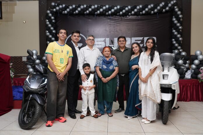Launch event of Super Motors EV in Jammu showcasing electric vehicle