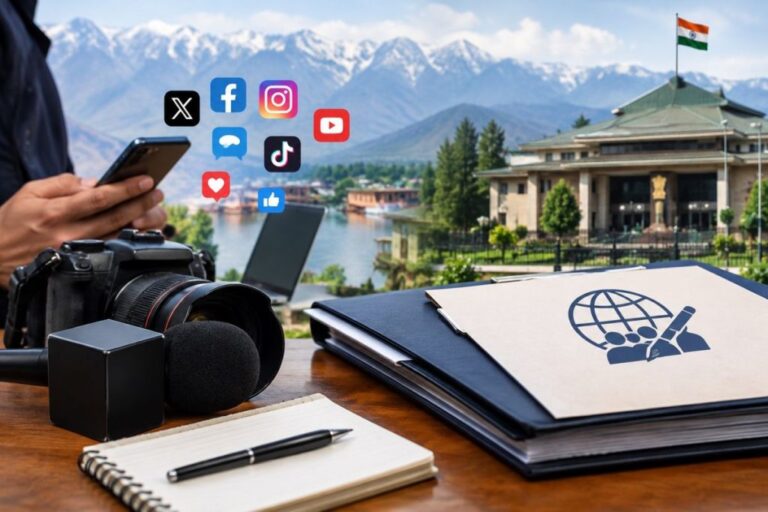 J&K To Draft Guidelines Regulating Social Media Journalists
