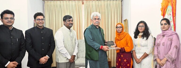 A group of Indian Forest Service Officers of the 2024 batch called on Lieutenant Governor Shri Manoj Sinha at Lok Bhavan